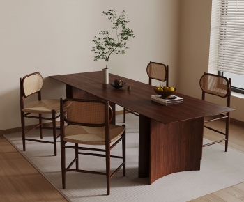 New Chinese Style Dining Table And Chairs-ID:630760917
