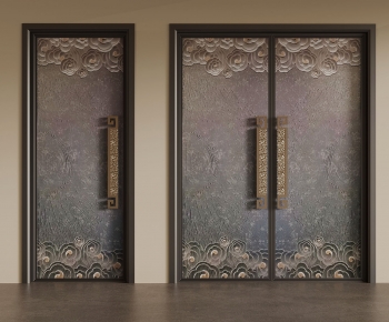 New Chinese Style Double Door-ID:479950918