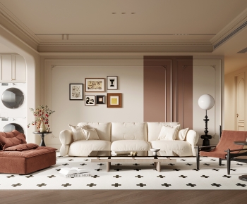 French Style A Living Room-ID:371953963