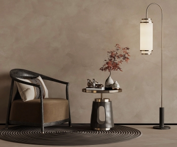 New Chinese Style Single Sofa-ID:797595027