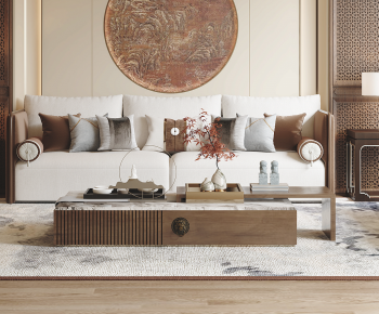 New Chinese Style Sofa Combination-ID:611542947