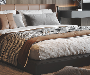 Modern Double Bed-ID:933541067