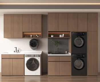 Modern Laundry Cabinet-ID:969400882