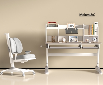 Modern Computer Desk And Chair-ID:243114955