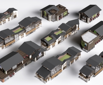 New Chinese Style Appearance Of Commercial Building-ID:727222921