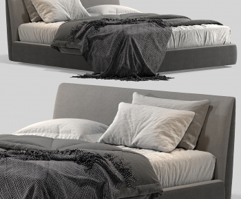 Modern Double Bed-ID:131340032