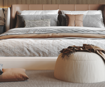 Modern Double Bed-ID:722517019