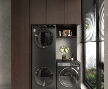 Modern Laundry Cabinet-ID:354818118