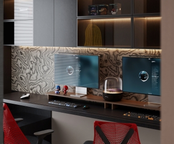 Modern Computer Desk-ID:136038061