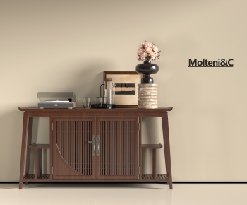 New Chinese Style Entrance Cabinet-ID:251046908