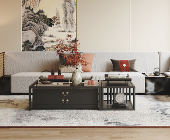 New Chinese Style Sofa Combination-ID:576574091