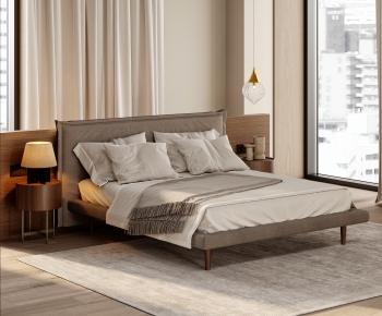 Modern Double Bed-ID:935112003