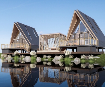 Modern Appearance Of Commercial Building-ID:248727087