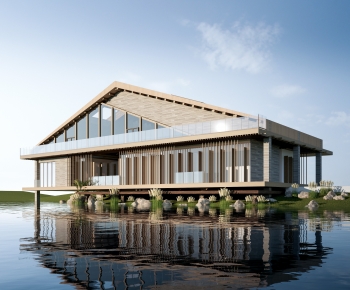 Modern Appearance Of Commercial Building-ID:242405896