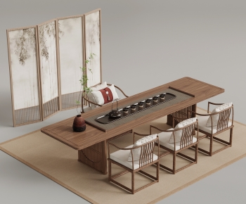 New Chinese Style Tea Tables And Chairs-ID:714487088