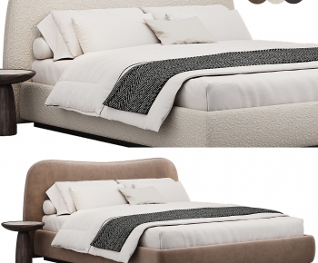 Modern Double Bed-ID:714344023