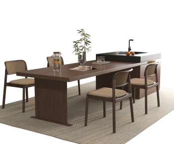 Modern Dining Table And Chairs-ID:133669436