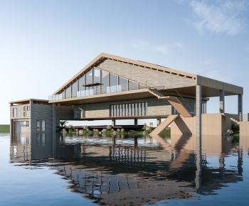 Modern Appearance Of Commercial Building-ID:996550083