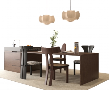 Modern Dining Table And Chairs-ID:368884095