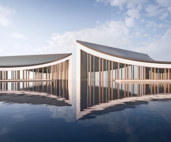 Modern Architecture Of Artistic Style-ID:461007121
