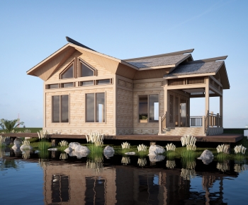 New Chinese Style Appearance Of Commercial Building-ID:757366907