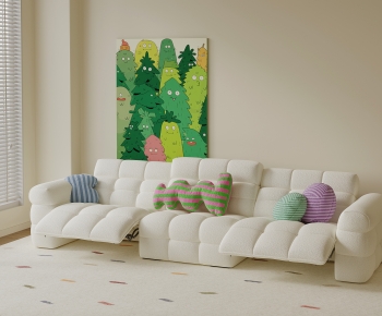 Modern Three-seat Sofa-ID:648794891