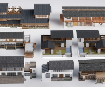 New Chinese Style Appearance Of Commercial Building-ID:477771048