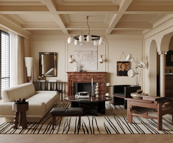 French Style A Living Room-ID:101780942