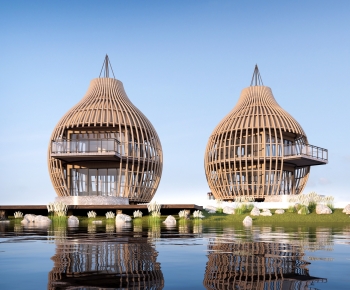 Modern Architecture Of Artistic Style-ID:734966999