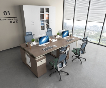 Modern Office Desk And Chair-ID:759457112