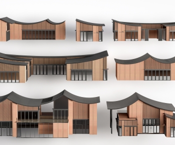 New Chinese Style Appearance Of Commercial Building-ID:407341961