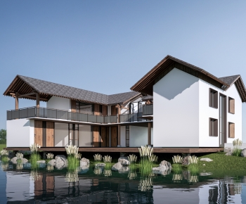 New Chinese Style Appearance Of Commercial Building-ID:206804044