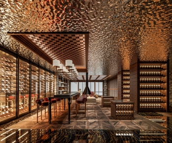 Modern Wine Cellar/Wine Tasting Room-ID:705266959