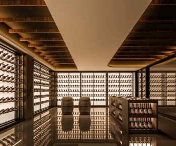 Modern Wine Cellar/Wine Tasting Room-ID:433304076