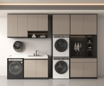 Modern Laundry Cabinet-ID:194345958