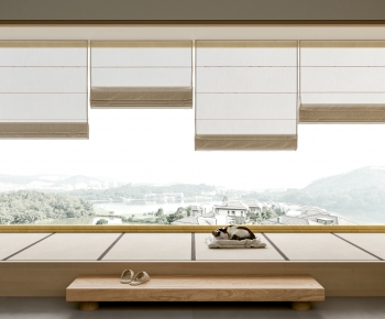 Japanese Style Roman Curtain-ID:640007977