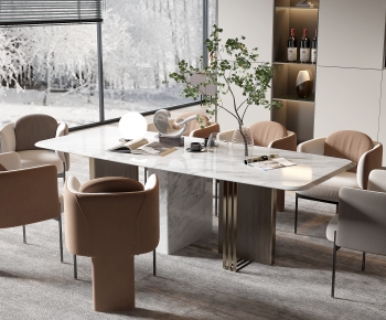 Modern Dining Table And Chairs-ID:334799391