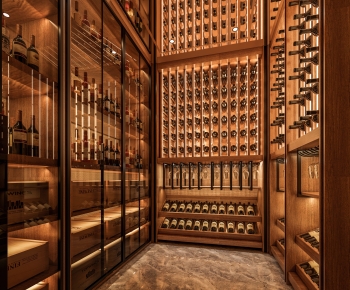 Modern Wine Cellar/Wine Tasting Room-ID:357681044