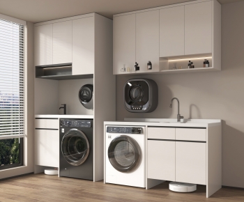 Modern Laundry Cabinet-ID:678607947