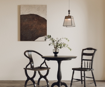 French Style Dining Table And Chairs-ID:586601972