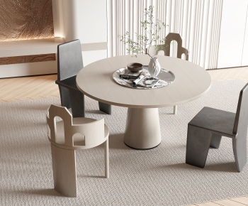 Modern Dining Table And Chairs-ID:519627095