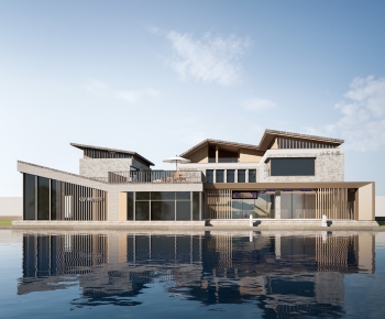 Modern Appearance Of Commercial Building-ID:716954956