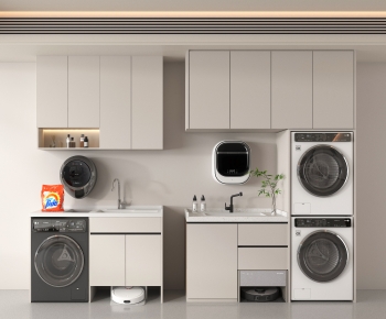 Modern Laundry Cabinet-ID:846920976