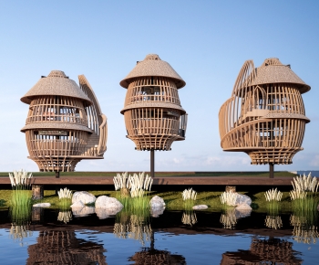 Modern Architecture Of Artistic Style-ID:619179961