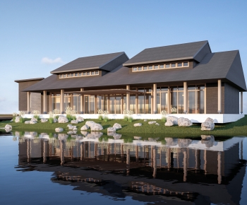 New Chinese Style Public Building-ID:744354017