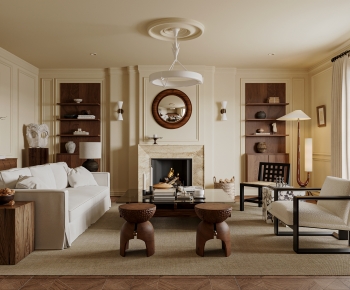 French Style A Living Room-ID:527935985