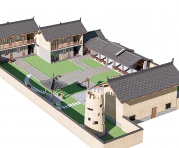 New Chinese Style Residential Building-ID:852797034