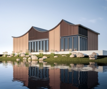 Modern Public Building-ID:731657034