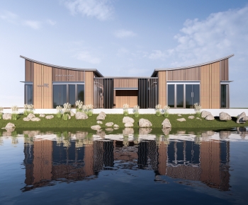 Modern Public Building-ID:663990975