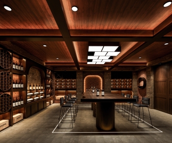 Modern Wine Cellar/Wine Tasting Room-ID:197309977